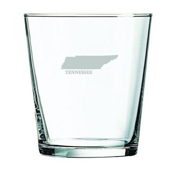 13 oz Cocktail Glass - Tennessee State Outline - Tennessee State Outline