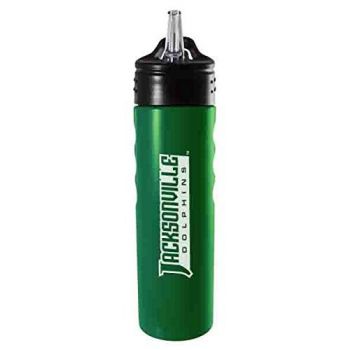 24 oz Stainless Steel Sports Water Bottle - Jacksonville Dolphins