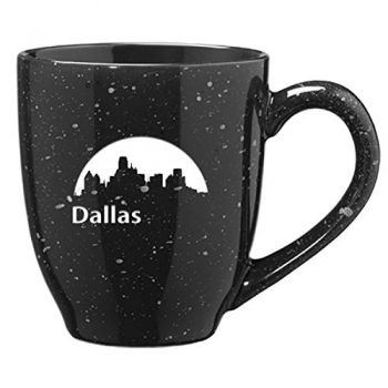16 oz Ceramic Coffee Mug with Handle - Dallas City Skyline