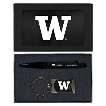 Prestige Pen and Keychain Gift Set - Washington Huskies