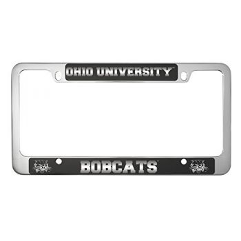 Stainless Steel License Plate Frame - Ohio Bobcats