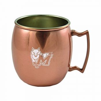 16 oz Stainless Steel Copper Toned Mug - Marist Red Foxes