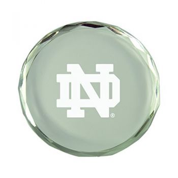 Crystal Paper Weight - Notre Dame Fighting Irish