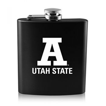 6 oz Stainless Steel Hip Flask - Utah State Aggies