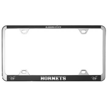 Stainless Steel License Plate Frame - Alabama State Hornets