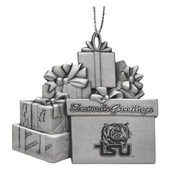 Pewter Gift Display Christmas Tree Ornament - Tennessee State Tigers