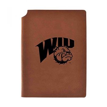 Leather Hardcover Notebook Journal - Western Illinois Leathernecks