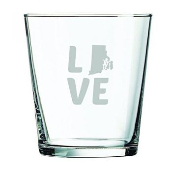 13 oz Cocktail Glass - Rhode Island Love - Rhode Island Love