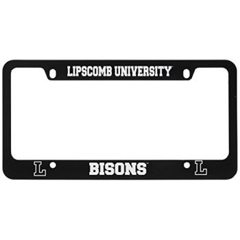 Stainless Steel License Plate Frame - Lipscomb Bison