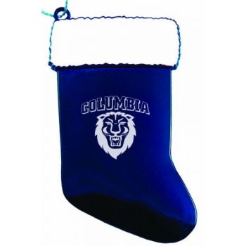 Pewter Stocking Christmas Ornament - Columbia Lions