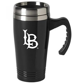 16 oz Stainless Steel Coffee Mug with handle - Long Beach State 49ers