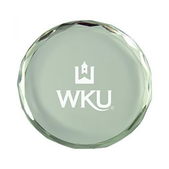 Crystal Paper Weight - Western Kentucky Hilltoppers