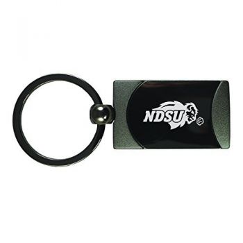 Heavy Duty Gunmetal Keychain - NDSU Bison