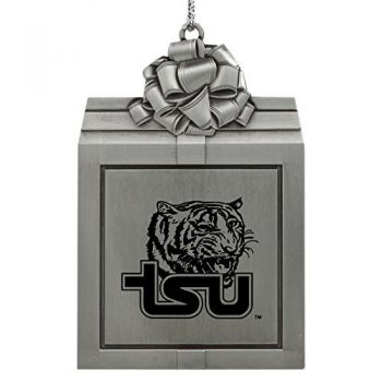 Pewter Gift Box Ornament - Tennessee State Tigers
