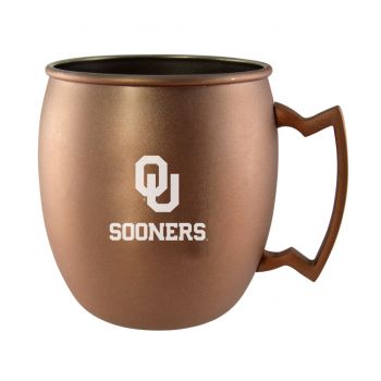 16 oz Stainless Steel Copper Toned Mug - Oklahoma Sooners