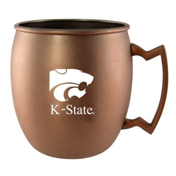 16 oz Stainless Steel Copper Toned Mug - Kansas State Wildcats