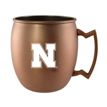 16 oz Stainless Steel Copper Toned Mug - Nebraska Cornhuskers