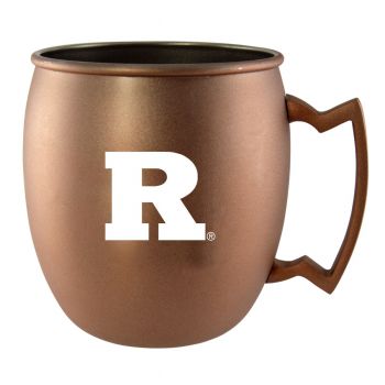 16 oz Stainless Steel Copper Toned Mug - Rutgers Knights