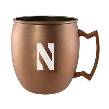 16 oz Stainless Steel Copper Toned Mug - Northwestern Wildcats