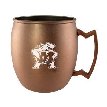 16 oz Stainless Steel Copper Toned Mug - Maryland Terrapins