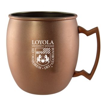 16 oz Stainless Steel Copper Toned Mug - Loyola Ramblers