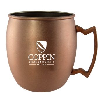16 oz Stainless Steel Copper Toned Mug - Coppin State Eagles