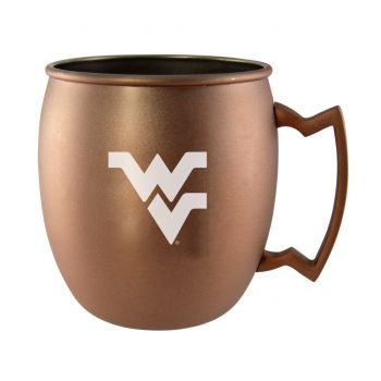 16 oz Stainless Steel Copper Toned Mug - West Virginia Mountaineers