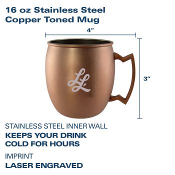 16 oz Stainless Steel Copper Toned Mug - Air Force Falcons
