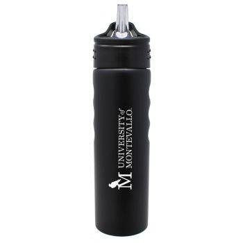 24 oz Stainless Steel Sports Water Bottle - Montevallo Falcons