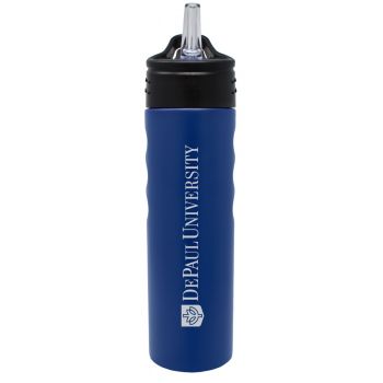 24 oz Stainless Steel Sports Water Bottle - DePaul Blue Demons
