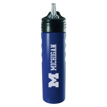 24 oz Stainless Steel Sports Water Bottle - Michigan Wolverines