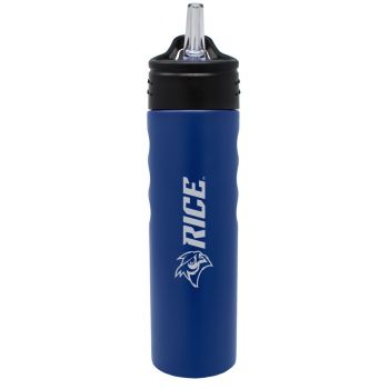 24 oz Stainless Steel Sports Water Bottle - Rice Owls