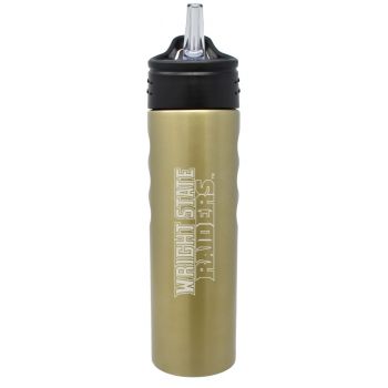 24 oz Stainless Steel Sports Water Bottle - Wright State Raiders