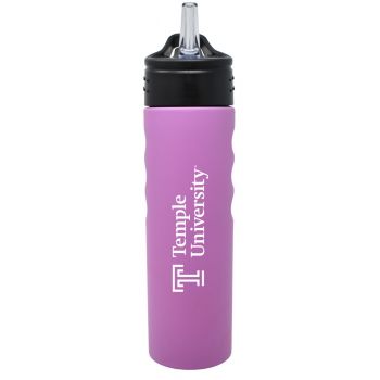 24 oz Stainless Steel Sports Water Bottle - Temple Owls