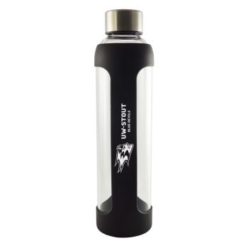 20 oz Glass Tumbler with Silicone Sleeve - Wisconsin-Stout