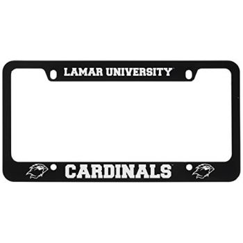 Stainless Steel License Plate Frame - Lamar Big Red