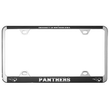 Stainless Steel License Plate Frame - Northern Iowa Panthers