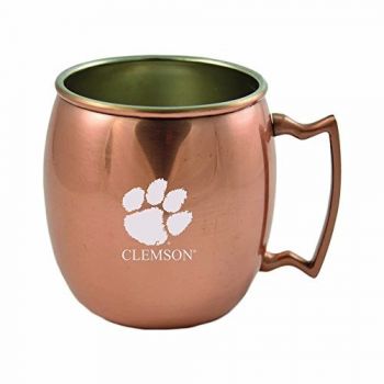 16 oz Stainless Steel Copper Toned Mug - Clemson Tigers
