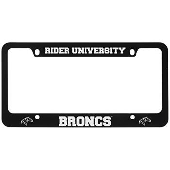Stainless Steel License Plate Frame - Rider Broncos