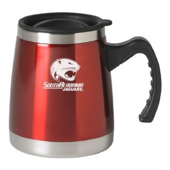 16 oz Stainless Steel Coffee Tumbler - South Alabama Jaguars