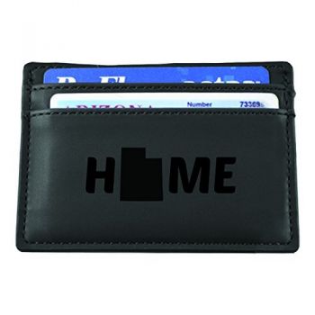 Slim Wallet with Money Clip - Utah Home Themed - Utah Home Themed