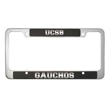 Stainless Steel License Plate Frame - UCSB Gauchos