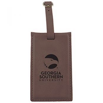 Travel Baggage Tag with Privacy Cover - Georgia Southern Eagles