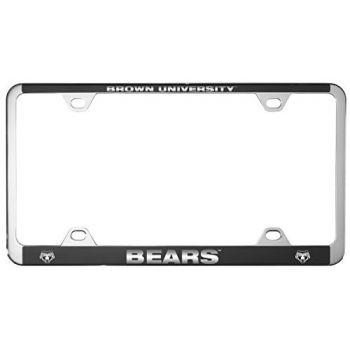 Stainless Steel License Plate Frame - Brown Bears