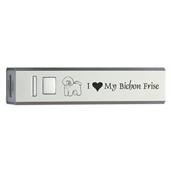 Quick Charge Portable Power Bank 2600 mAh  - I Love My Bichon Frise