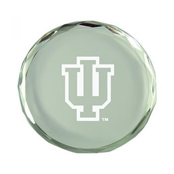 Crystal Paper Weight - Indiana Hoosiers