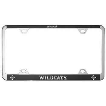 Stainless Steel License Plate Frame - Davidson Wildcats