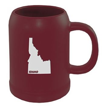 22 oz Ceramic Stein Coffee Mug - Idaho State Outline - Idaho State Outline