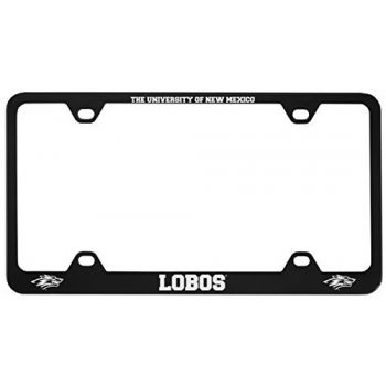 Stainless Steel License Plate Frame - UNM Lobos