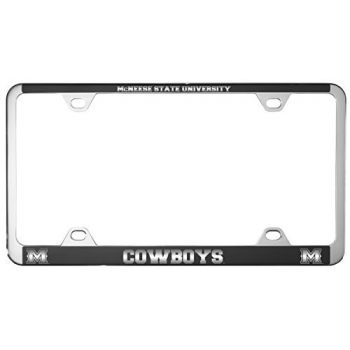 Stainless Steel License Plate Frame - McNeese State Cowboys